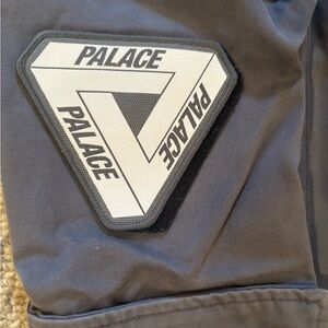 Palace Black and White Logo Patch pants